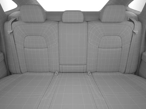 Coup&eacute; SUV moderno generico di classe superiore Modello 3D