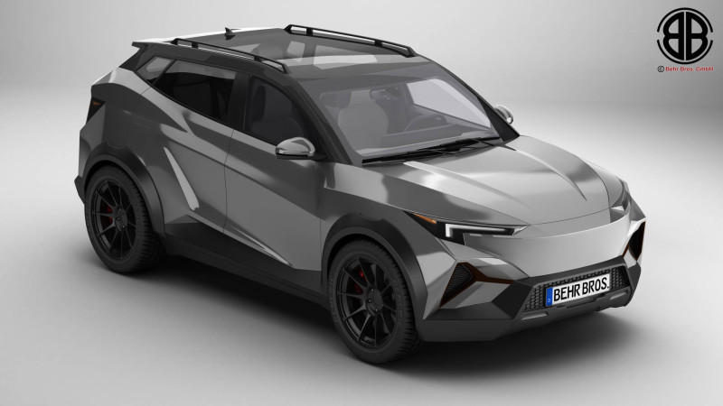 Универсальный современный внедорожник компактного класса 3D Модель .c4d .max .obj .3ds .fbx .stl .blend 