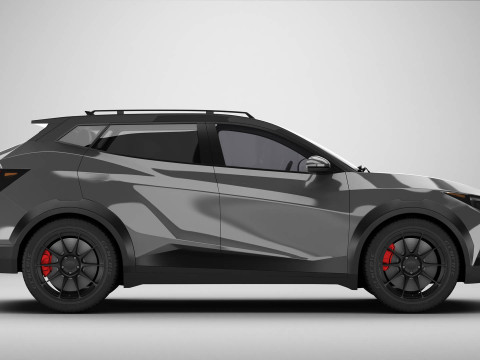 Универсальный современный внедорожник компактного класса 3D Модель