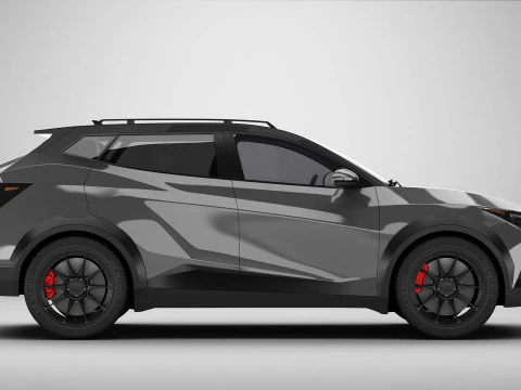 SUV generico moderno di classe compatta Modello 3D