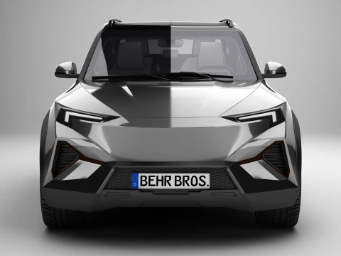 Универсальный современный внедорожник компактного класса 3D Модель