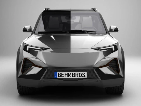 SUV generico moderno di classe compatta Modello 3D