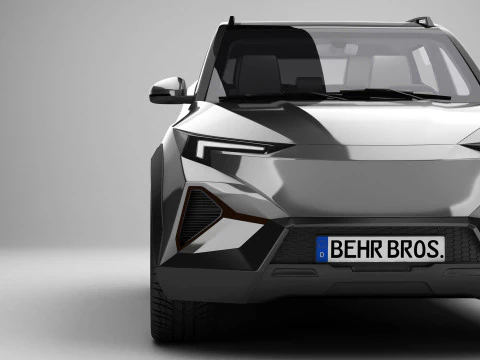 SUV generico moderno di classe compatta Modello 3D