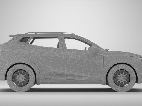 Универсальный современный внедорожник компактного класса 3D Модель