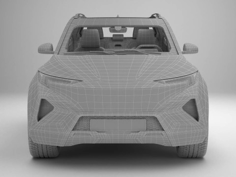 Универсальный современный внедорожник компактного класса 3D Модель