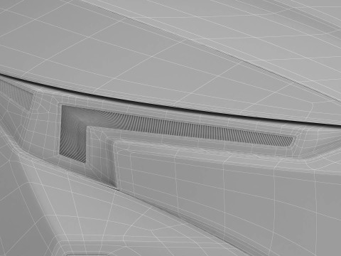 Универсальный современный внедорожник компактного класса 3D Модель