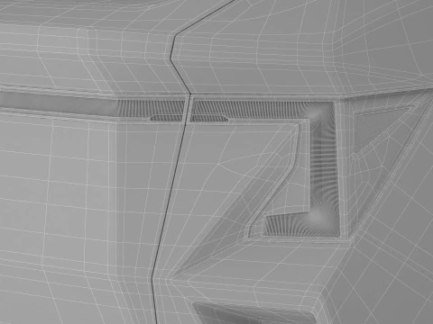 SUV generico moderno di classe compatta Modello 3D