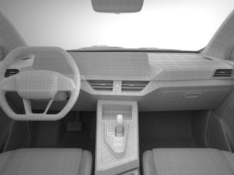 Универсальный современный внедорожник компактного класса 3D Модель