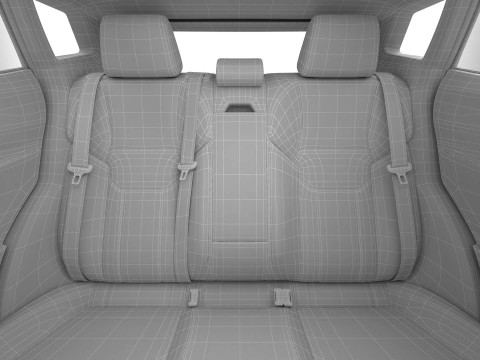 Универсальный современный внедорожник компактного класса 3D Модель