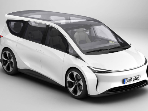 Generieke moderne bestelwagen 3D Model