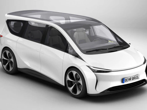 Van Modern Generik Model 3D