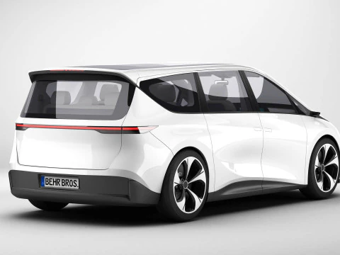 Generic Modern Van 3D Model