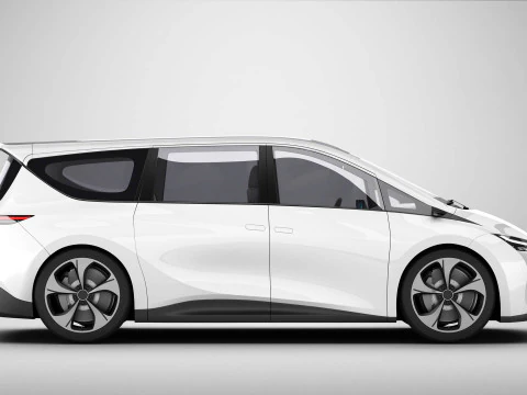 Generic Modern Van 3D Model