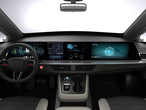 Generic Modern Van 3D Model