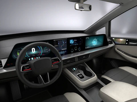 Generic Modern Van 3D Model