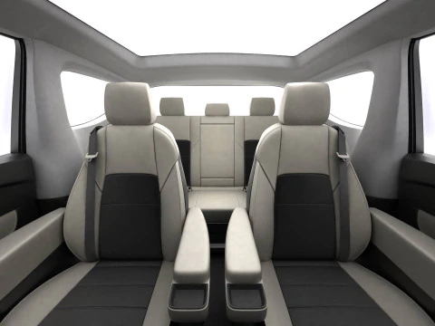 Generic Modern Van 3D Model