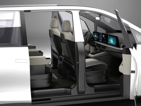 Generic Modern Van 3D Model