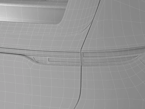 Generic Modern Van 3D Model