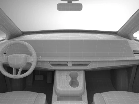 Generic Modern Van 3D Model