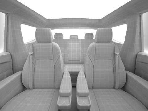 Generic Modern Van 3D Model