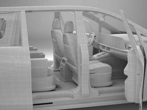 Jenerik Modern Van 3D Model