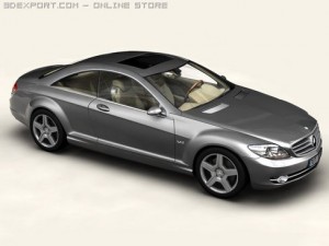 mercedes cl class 3D मॉडल