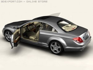 mercedes cl class 3D 모델