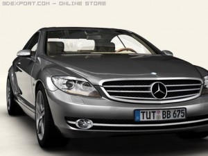 mercedes cl class 3D 모델