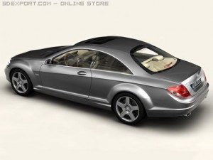 mercedes cl class 3D 모델