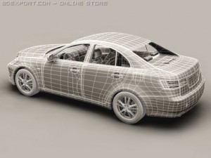 generic car middle class Modelo 3D