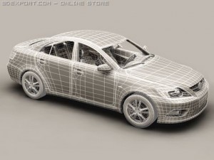 generic car middle class Modelo 3D