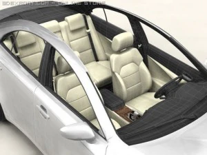 generic car middle class 3D Model