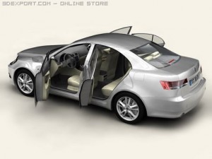 generic car middle class Modelo 3D