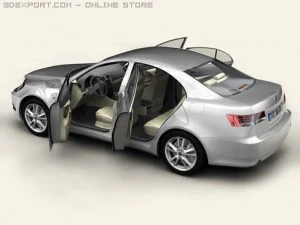 generic car middle class 3D Model