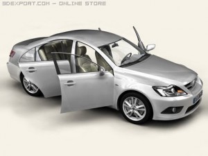 generic car middle class Modelo 3D