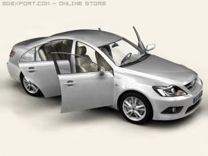generic car middle class 3D Model