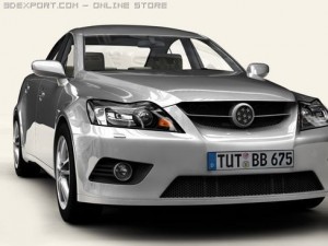 generic car middle class Modelo 3D