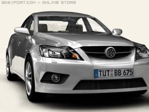 generic car middle class 3D Model