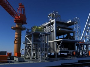 oil gas platform 3D Model