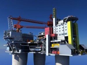 oil gas platform 3D Model