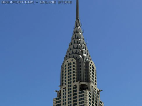 chrysler building 3D Model .c4d .max .obj .3ds .fbx .stl .blend 