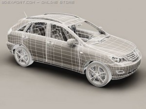 generic car suv 3D-Modell