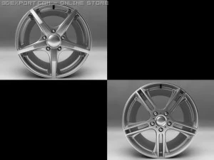rims and tires 3D Model