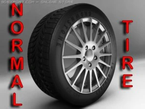 rims and tires 3D Model