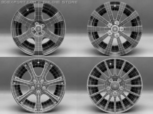 rims and tires Modelo 3D