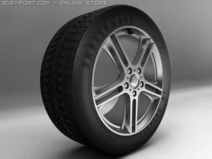 rims and tires 3D Model