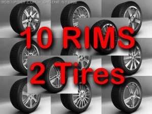 rims and tires 3D Model