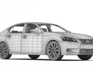 lexus gs 450h Modelo 3D