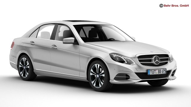 mercedes e class 2014 Model 3D .c4d .max .obj .3ds .fbx .stl .blend 