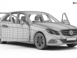 mercedes e class 2014 Model 3D